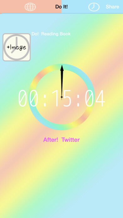 Emulate iPhone app Anti-Internet-Addiction Timer using MyAndroid