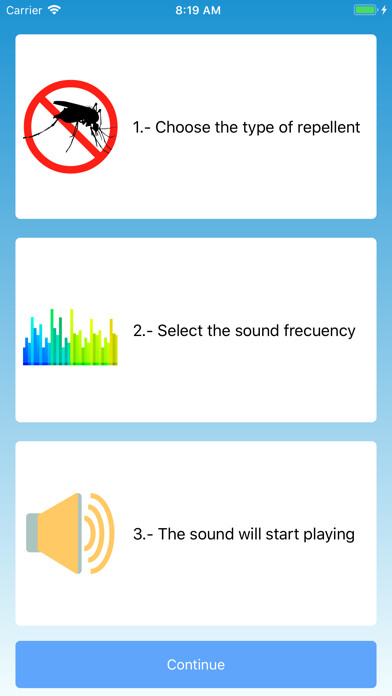Emulate iPhone app Anti Mosquito Repellent Sounds using MyAndroid Emulate iPhone app Anti Mosquito Repellent Sounds using MyAndroid