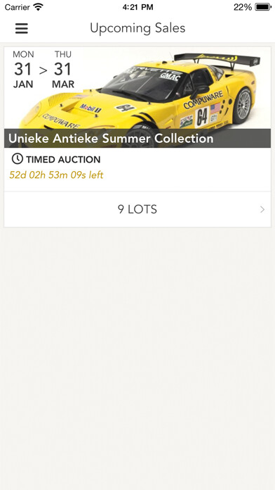 Emulate iPhone app Antique Auctions using MyAndroid Emulate iPhone app Antique Auctions using MyAndroid