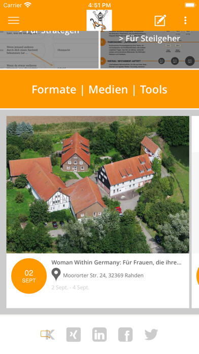 Emulate iPhone app Anti-Ärger-App using MyAndroid