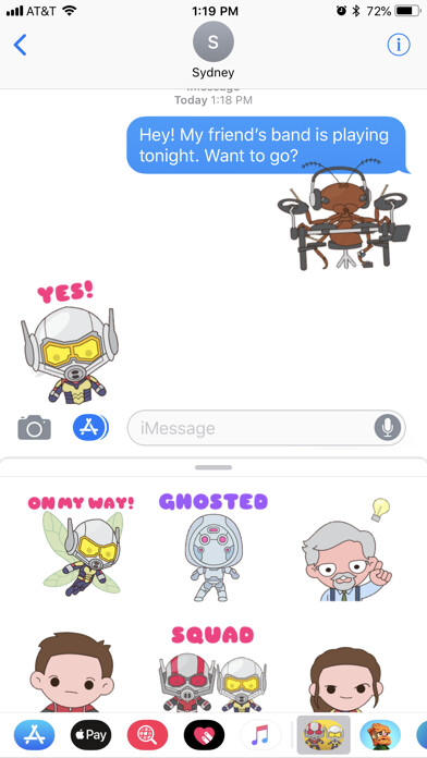 Emulate iPhone app Ant-Man and The Wasp Stickers using MyAndroid Emulate iPhone app Ant-Man and The Wasp Stickers using MyAndroid
