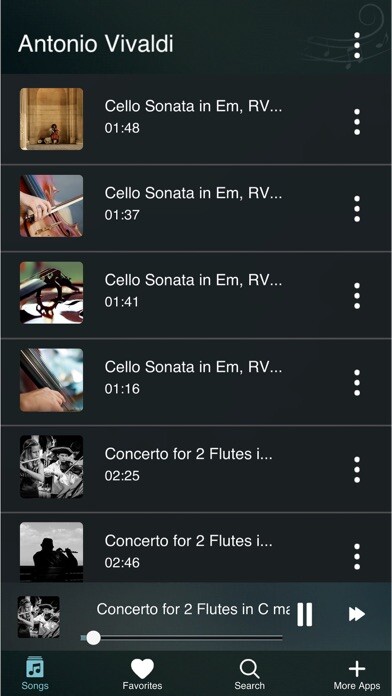 Emulate iPhone app Antonio Vivaldi: Soothing Classical Music using MyAndroid Emulate iPhone app Antonio Vivaldi: Soothing Classical Music using MyAndroid
