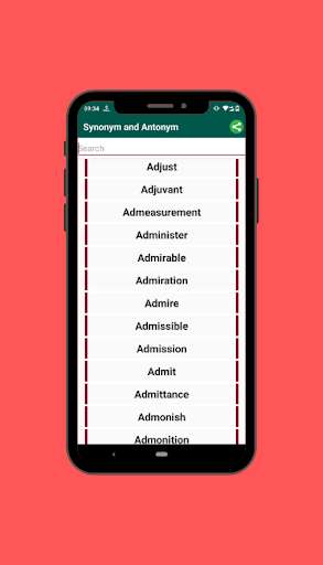 Run android online APK Antonyms Synonyms 10000 Words from MyAndroid or emulate Antonyms Synonyms 10000 Words using MyAndroid