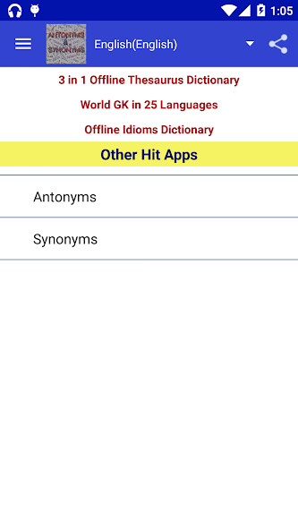 Run android online APK Antonyms Synonyms Vocabulary from MyAndroid or emulate Antonyms Synonyms Vocabulary using MyAndroid Run android online APK Antonyms Synonyms Vocabulary from MyAndroid or emulate Antonyms Synonyms Vocabulary using MyAndroid