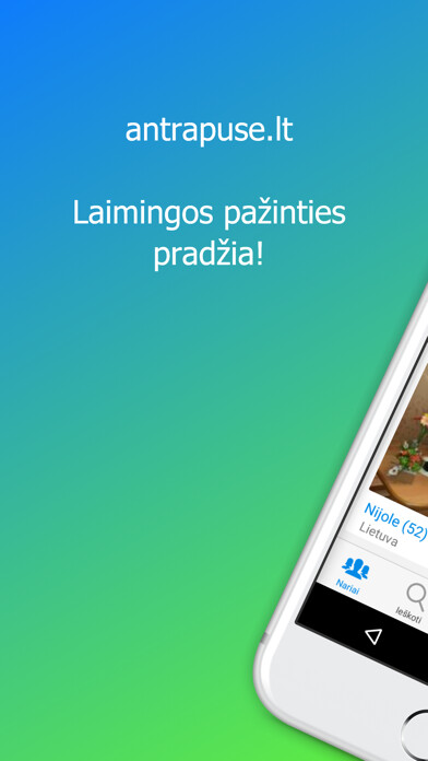 Emulate iPhone app antrapuse.lt - Rimtos Pažintys using MyAndroid