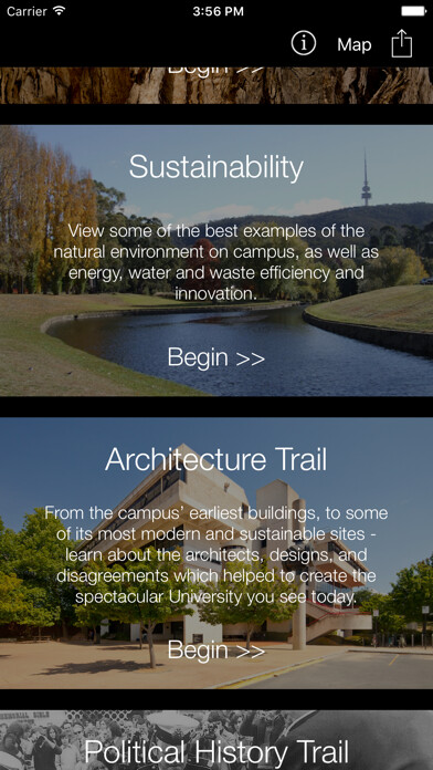 Emulate iPhone app ANU Walks using MyAndroid Emulate iPhone app ANU Walks using MyAndroid