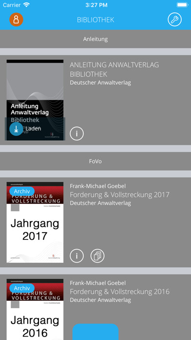 Emulate iPhone app AnwaltVerlag - Fachbibliothek using MyAndroid Emulate iPhone app AnwaltVerlag - Fachbibliothek using MyAndroid