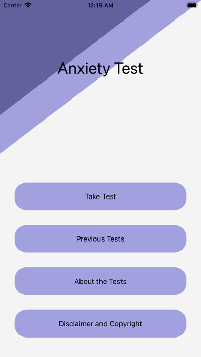 Emulate iPhone app Anxiety Test GAD-7 using MyAndroid Emulate iPhone app Anxiety Test GAD-7 using MyAndroid