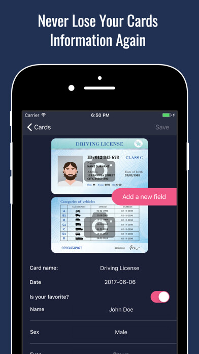 Emulate iPhone app Any Card Wallet & Scanner Reader for Cards using MyAndroid