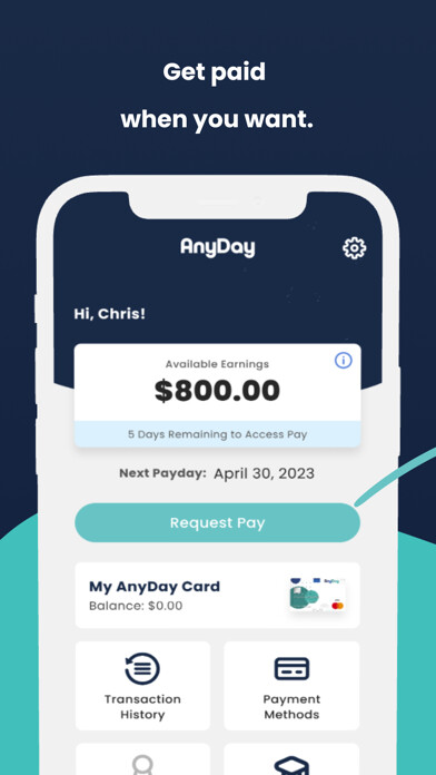 Emulate iPhone app AnyDay is Payday using MyAndroid Emulate iPhone app AnyDay is Payday using MyAndroid