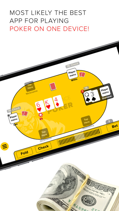 Emulate iPhone app Anyplace Poker Offline. Texas Holdem with friends using MyAndroid