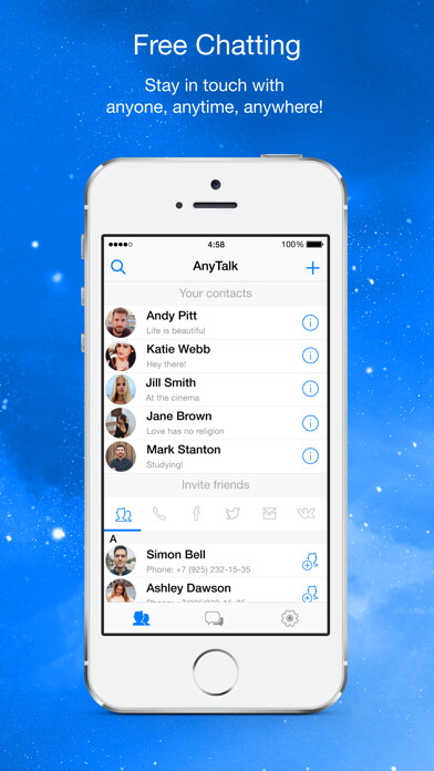 Emulate iPhone app AnyTalk Messenger using MyAndroid Emulate iPhone app AnyTalk Messenger using MyAndroid
