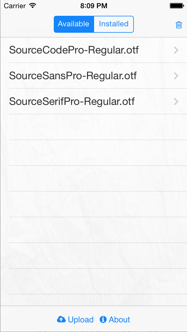 Emulate iPhone app aoFont - Install font as you wish using MyAndroid Emulate iPhone app aoFont - Install font as you wish using MyAndroid