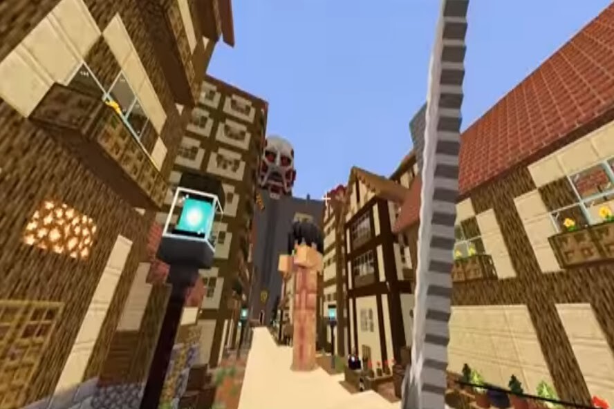 Run android online APK aot skin of titan colosal mcpe from MyAndroid or emulate aot skin of titan colosal mcpe using MyAndroid