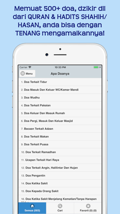 Emulate iPhone app Apa Doanya: Doa & Dzikir using MyAndroid Emulate iPhone app Apa Doanya: Doa & Dzikir using MyAndroid