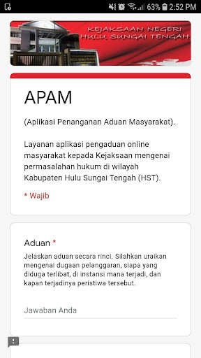 Run android online APK APAM Kejari HST (Aduan Online) from MyAndroid or emulate APAM Kejari HST (Aduan Online) using MyAndroid Run android online APK APAM Kejari HST (Aduan Online) from MyAndroid or emulate APAM Kejari HST (Aduan Online) using MyAndroid