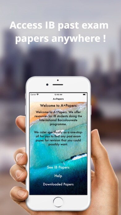Emulate iPhone app A+Papers: IB Exam Papers using MyAndroid Emulate iPhone app A+Papers: IB Exam Papers using MyAndroid