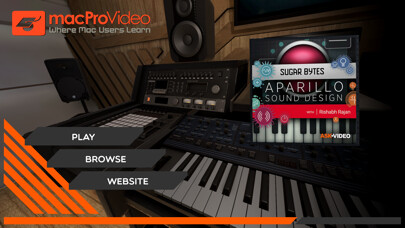 Emulate iPhone app Aparillo Sound Design Course using MyAndroid