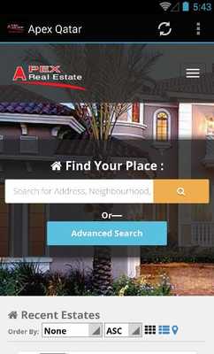 Emulate Android APK Apex Qatar - Real Estate Emulate Android APK Apex Qatar - Real Estate