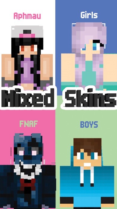 Emulate iPhone app Aphmau Girls and Boys Skins For Minecraft PE using MyAndroid Emulate iPhone app Aphmau Girls and Boys Skins For Minecraft PE using MyAndroid
