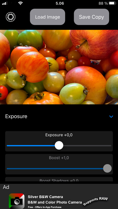 Emulate iPhone app A Photo Tool using MyAndroid