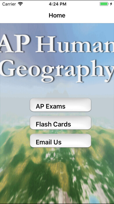 Emulate iPhone app AP Human Geography Prep using MyAndroid