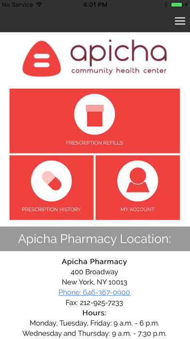 Emulate iPhone app Apicha Pharmacy - Powered By Maxor NPS using MyAndroid