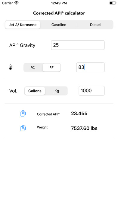 Emulate iPhone app API Gravity Calc using MyAndroid
