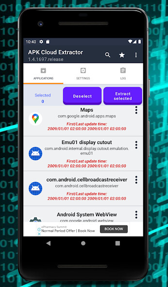 Run android online APK Apk Extractor (Cloud Drive) from MyAndroid or emulate Apk Extractor (Cloud Drive) using MyAndroid