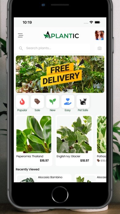 Emulate iPhone app Aplantic - Buy Houseplants using MyAndroid