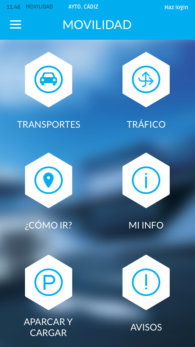 Emulate iPhone app Aplicación Oficial de Movilidad Urbana de la Ciudad de Cádiz using MyAndroid Emulate iPhone app Aplicación Oficial de Movilidad Urbana de la Ciudad de Cádiz using MyAndroid