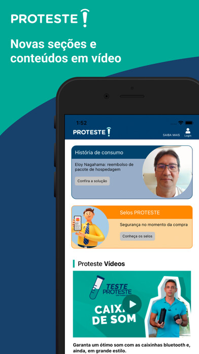 Emulate iPhone app APLICATIVO PROTESTE using MyAndroid