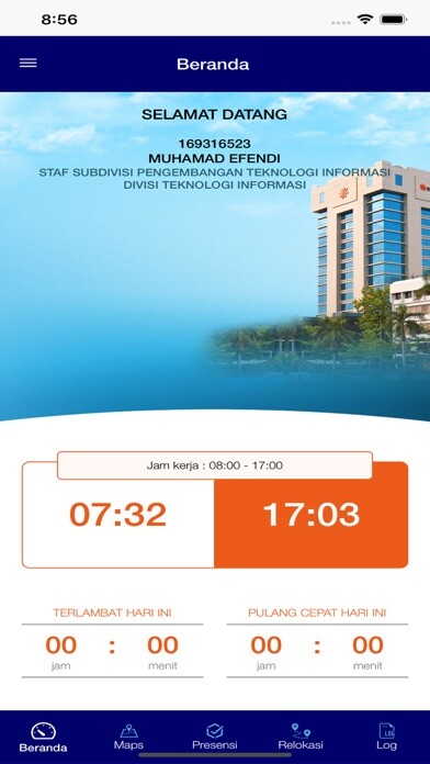 Emulate iPhone app Aplikasi Presensi BULOG V2 using MyAndroid Emulate iPhone app Aplikasi Presensi BULOG V2 using MyAndroid