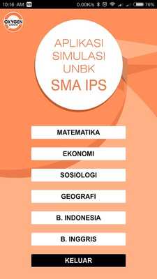 Emulate Android APK APLIKASI SIMULASI UNBK SMA IPS