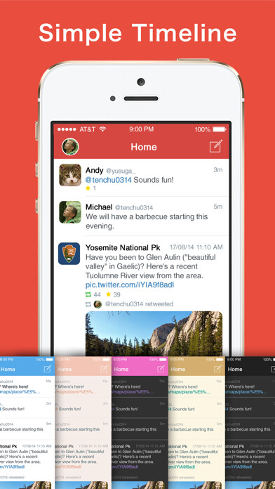 Emulate iPhone app Aplos for Twitter using MyAndroid