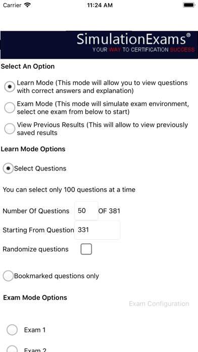 Emulate iPhone app Aplus Core 1 Exam Sim using MyAndroid