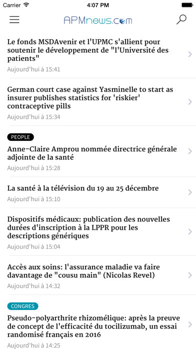Emulate iPhone app APM News using MyAndroid