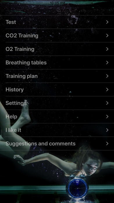Emulate iPhone app Apnea Tables Trainer using MyAndroid Emulate iPhone app Apnea Tables Trainer using MyAndroid