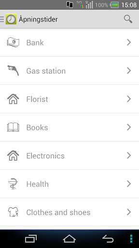 Emulate Android APK Apningstider