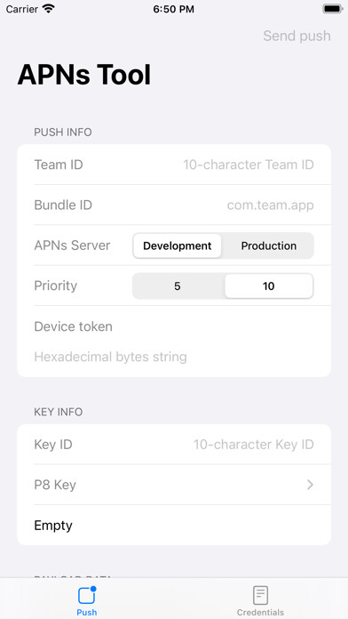 Emulate iPhone app APNs Tool using MyAndroid