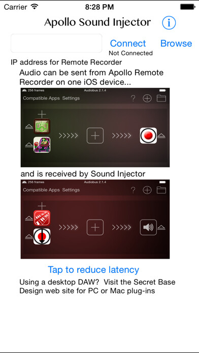 Emulate iPhone app Apollo Sound Injector - Streaming Audio between iOS Devices using MyAndroid Emulate iPhone app Apollo Sound Injector - Streaming Audio between iOS Devices using MyAndroid