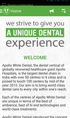 Emulate Android APK Apollo White Dental