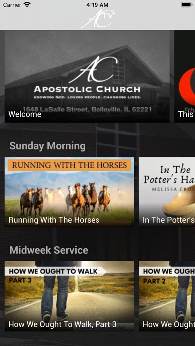 Emulate iPhone app Apostolic Church of Belleville using MyAndroid Emulate iPhone app Apostolic Church of Belleville using MyAndroid