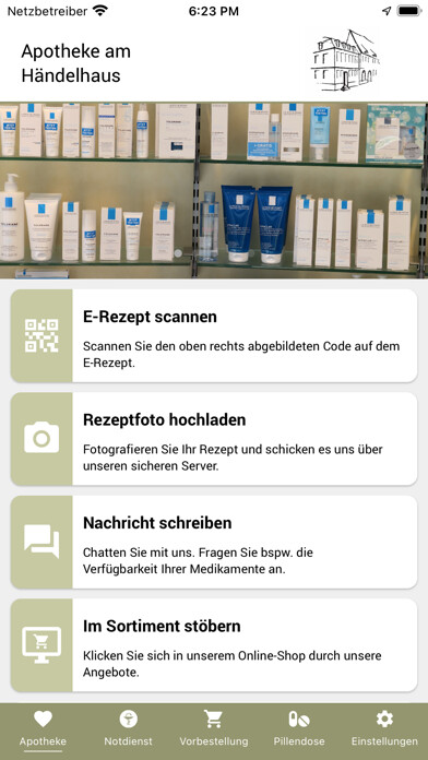 Emulate iPhone app Apotheke am Händelhaus - C.J. using MyAndroid Emulate iPhone app Apotheke am Händelhaus - C.J. using MyAndroid
