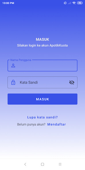 Run android online APK ApotikKuota Isi Pulsa dan Kuota dalam genggaman! from MyAndroid or emulate ApotikKuota Isi Pulsa dan Kuota dalam genggaman! using MyAndroid Run android online APK ApotikKuota Isi Pulsa dan Kuota dalam genggaman! from MyAndroid or emulate ApotikKuota Isi Pulsa dan Kuota dalam genggaman! using MyAndroid