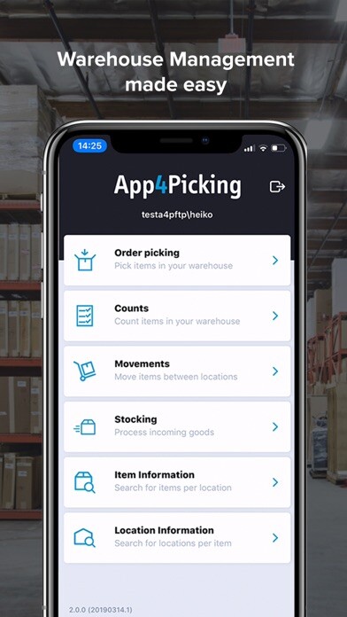 Emulate iPhone app App4Picking using MyAndroid
