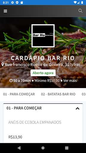 Run android online APK App Bar Rio from MyAndroid or emulate App Bar Rio using MyAndroid