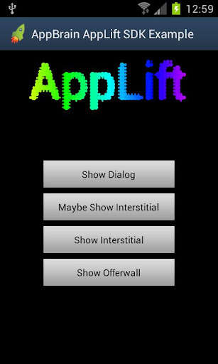 Run android online APK AppBrain SDK demo from MyAndroid or emulate AppBrain SDK demo using MyAndroid