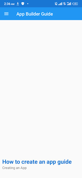 Run android online APK App Builder Guide from MyAndroid or emulate App Builder Guide using MyAndroid