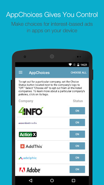 Emulate iPhone app AppChoices using MyAndroid Emulate iPhone app AppChoices using MyAndroid
